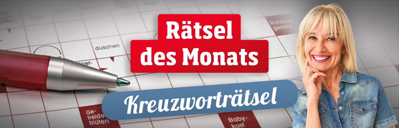 Machen Sie mit beim Rätsel des Monats auf Eurotops.de: Kreuzworträtsel