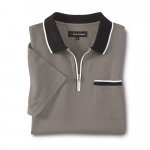 Komfort Poloshirt, taupe günstig online kaufen