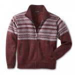 Thermo Strickjacke, bordeaux günstig online kaufen