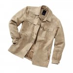 Mikroskin-Hemdjacke,Beige,L günstig online kaufen