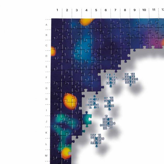 Puzzle „Party“ mit Zuordnungshilfe 