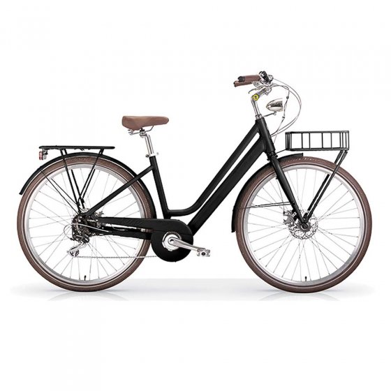 Elektro-Citybike 28 Zoll: Rahmenhöhe 46 cm, schwarz 