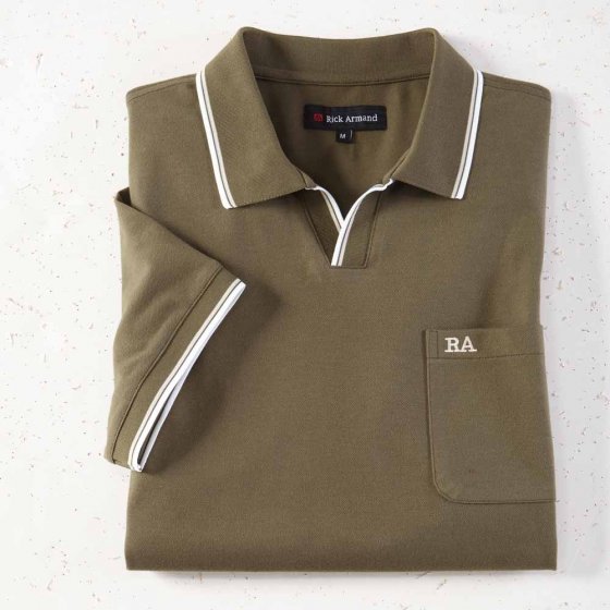 Stretch-Poloshirt, oliv 3XL | Oliv