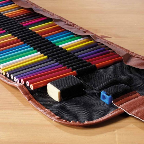 Buntstift-Set im Roll-Etui 