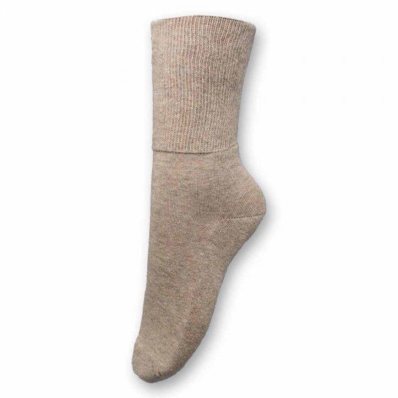 Bequemsocke Frottee 2er-Pack 47 | Beige-meliert