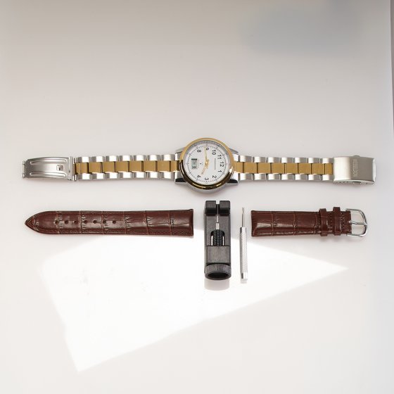 Funk-Armbanduhr „BiColor“ mit Wechselarmband 