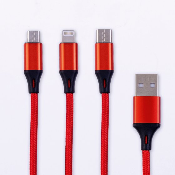USB-Ladekabel 3-in-1 
