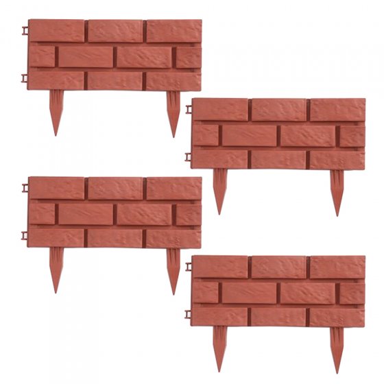 Beeteinfassung Steinmauer 4tlg 