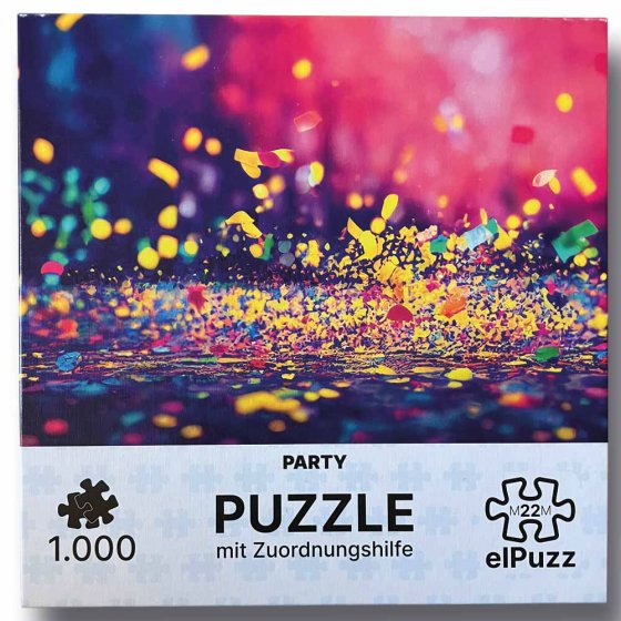 Puzzle „Party“ mit Zuordnungshilfe 