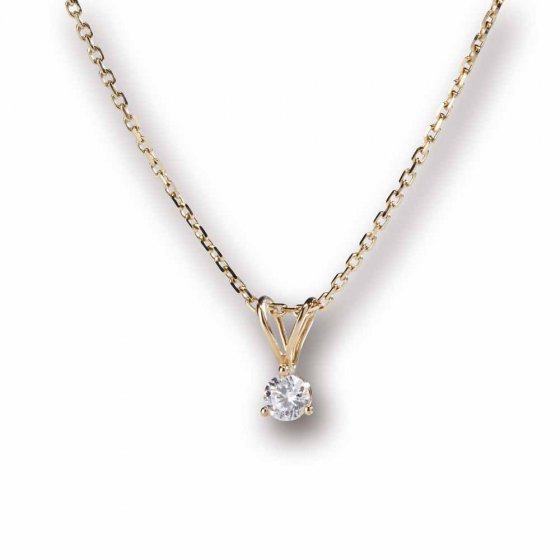 Diamant-Goldkette, 0,21 ct 